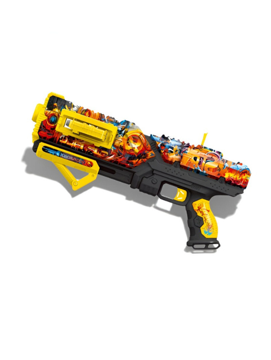 Arcade Style Toy Gun for Kids Ages 8+ – Game Over Pattern Blaster – Indoor & Outdoor Action Toy – Cool Birthday Gift for Boys & Girls NX16113