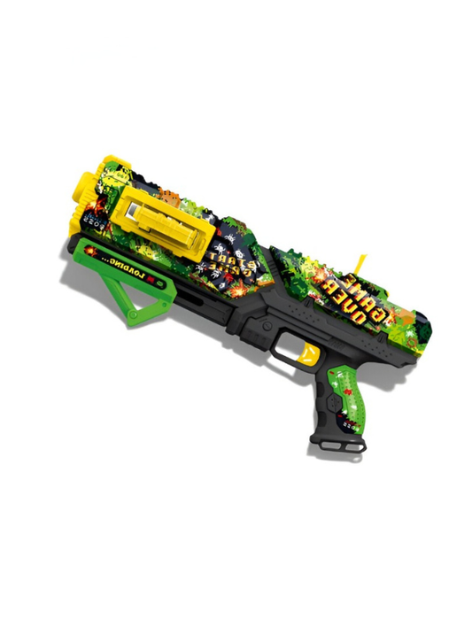 Arcade Style Toy Gun for Kids Ages 8+ – Game Over Pattern Blaster – Indoor & Outdoor Action Toy – Cool Birthday Gift for Boys & Girls NX16113