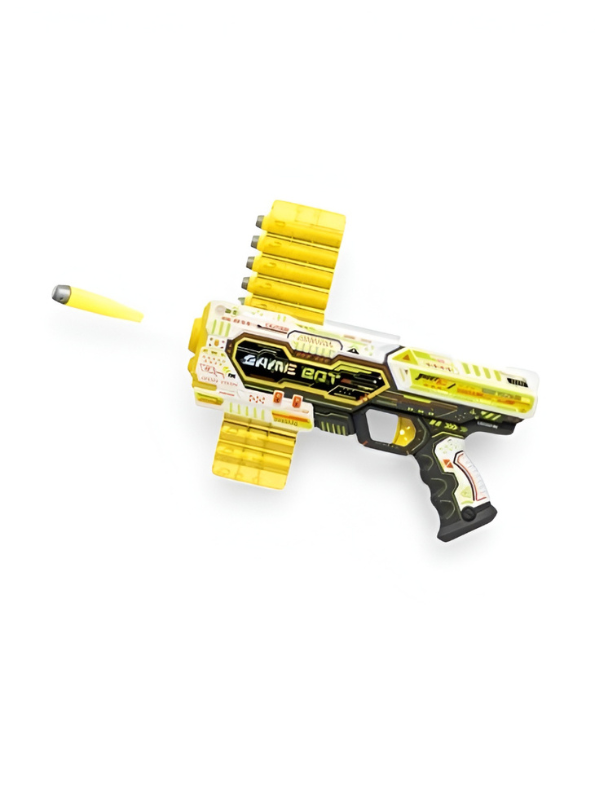 Game Bot Blasting Expert Soft Bullet Toy Gun with Foam Darts and Round Ammo Belt NX16315.