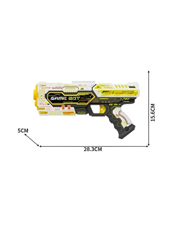 Game Bot Blasting Expert Soft Bullet Toy Gun with Foam Darts and Round Ammo Belt NX16315.