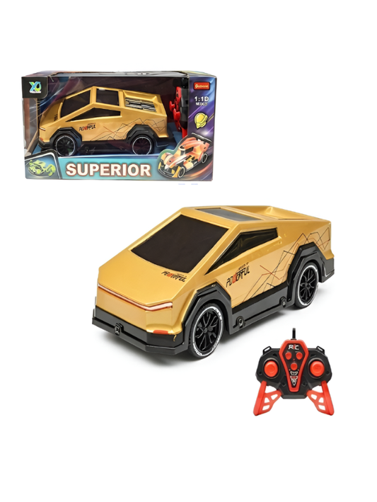 Gold RC Cybertruck – High-Speed Remote Control with Rechargeable Battery TV4533.