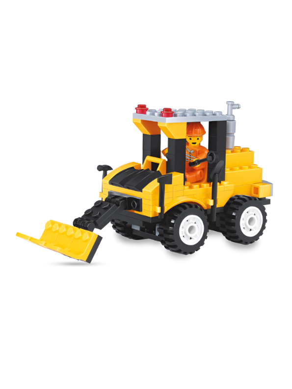 Grader Construction Building Blocks Set – 127 PCS Educational Construction Toy Kit with Operator Minifigure TV5012.