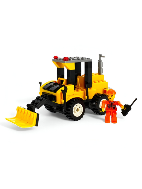 Grader Construction Building Blocks Set – 127 PCS Educational Construction Toy Kit with Operator Minifigure TV5012.