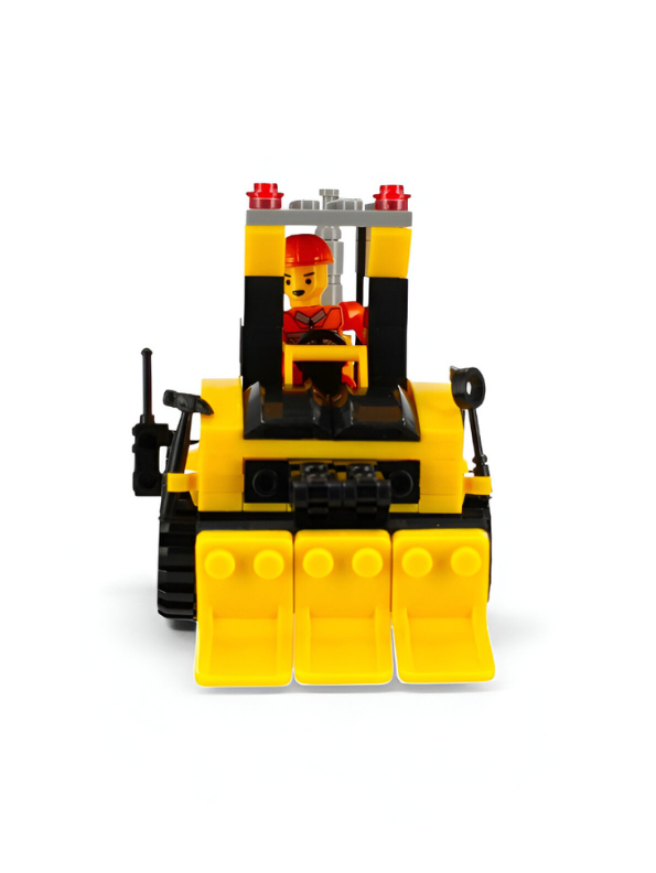 Grader Construction Building Blocks Set – 127 PCS Educational Construction Toy Kit with Operator Minifigure TV5012.