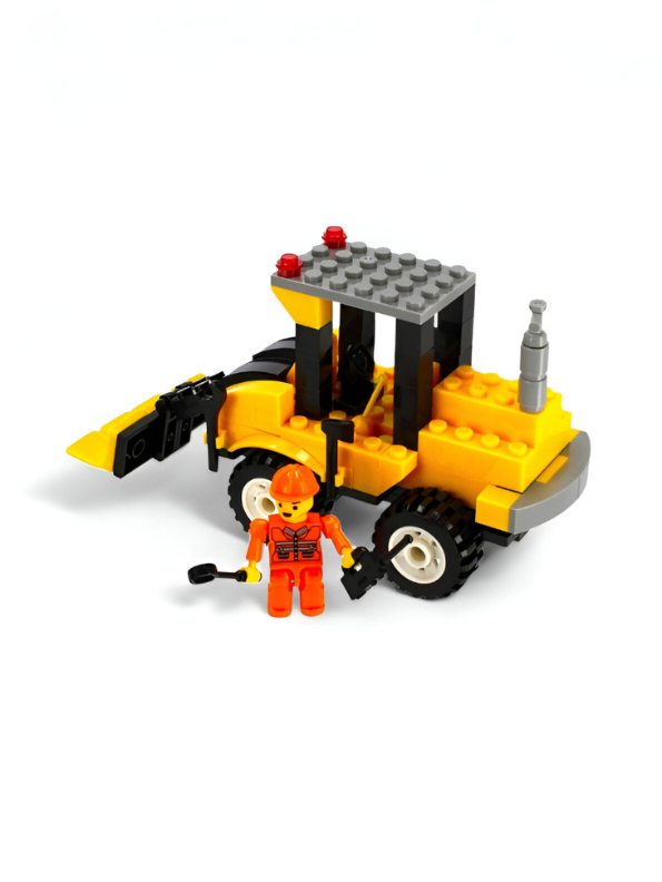 Grader Construction Building Blocks Set – 127 PCS Educational Construction Toy Kit with Operator Minifigure TV5012.