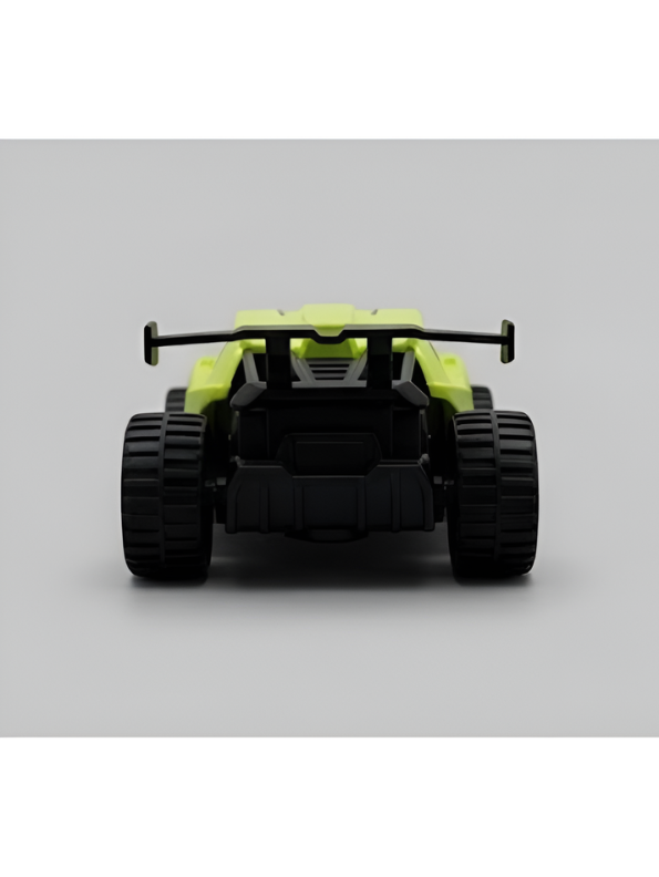 Green Sport Racing Toy Car with Rear Spoiler - High-Speed Design Diecast Style Model LMI16820