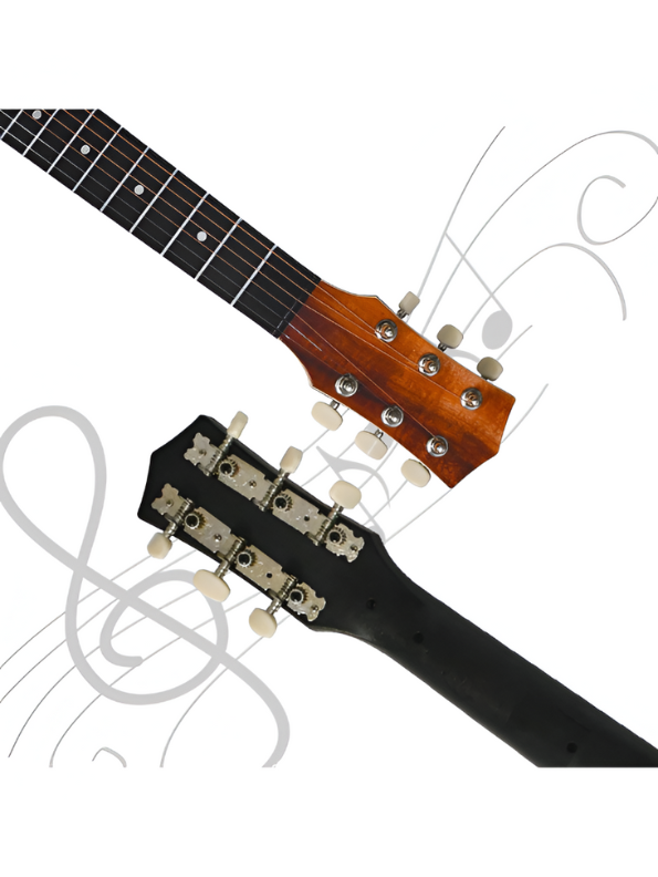 30-Inch Beginner Acoustic-Electric Guitar - Small Body Cutaway Folk Guitar for Kids & Adults with Premium Wood Finish LMI14023