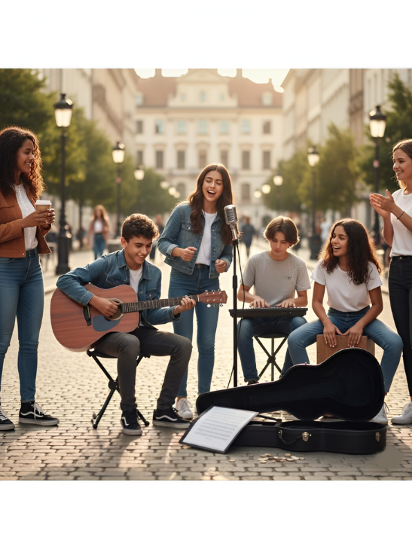 30-Inch Beginner Acoustic-Electric Guitar - Small Body Cutaway Folk Guitar for Kids & Adults with Premium Wood Finish LMI14023