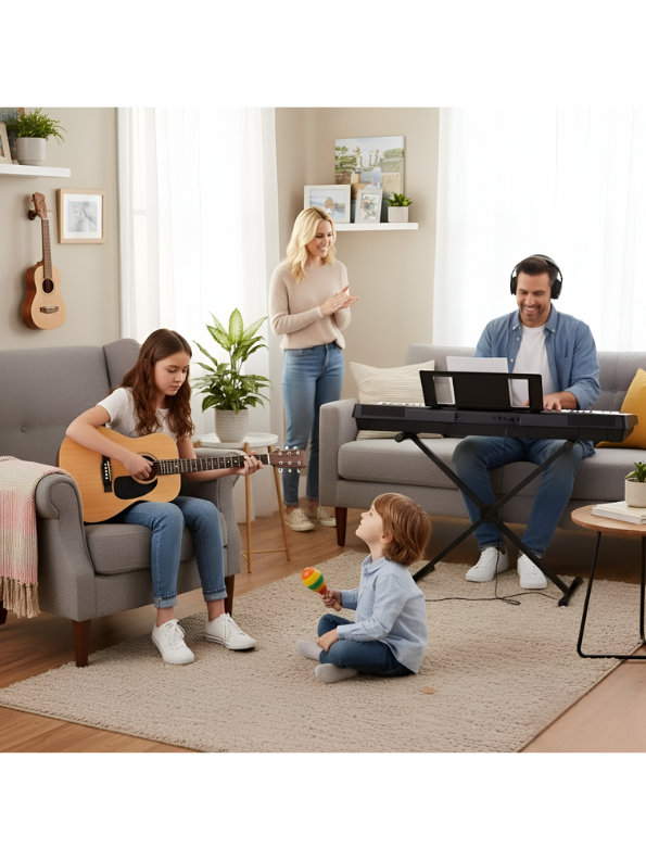 30-Inch Beginner Acoustic-Electric Guitar - Small Body Cutaway Folk Guitar for Kids & Adults with Premium Wood Finish LMI14023