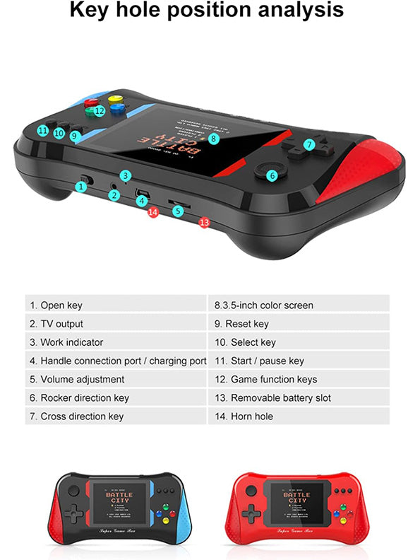 Handheld Game Console 3.5 Inch Video Game Players - Toyloft