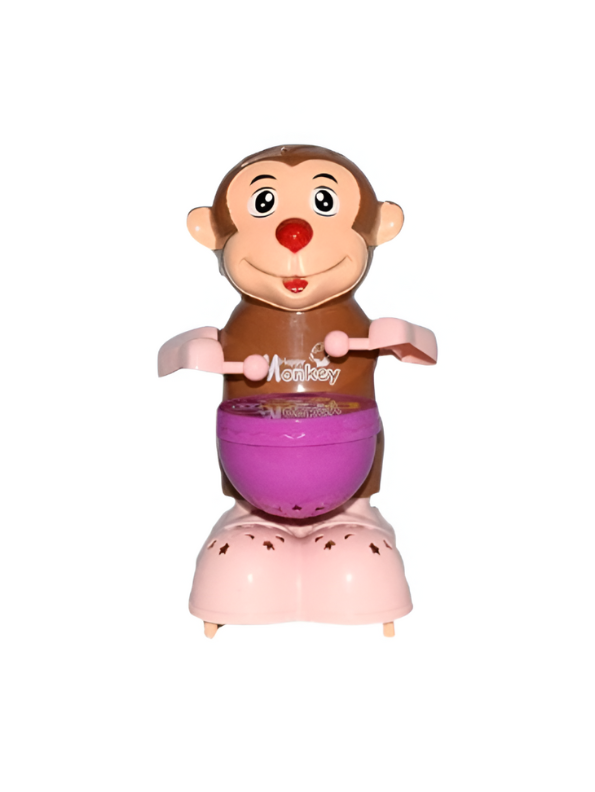 Happy Monkey Drummer Musical Toy – Battery Operated Dancing Monkey with Lights, Sound & 360° Rotation LMI8238.