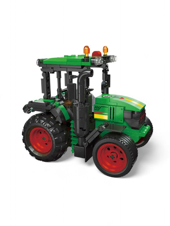 Harvest Ranch Tractor Building Set – 304 Pcs Pullback Farm Vehicle Toy for Kids TV1266.