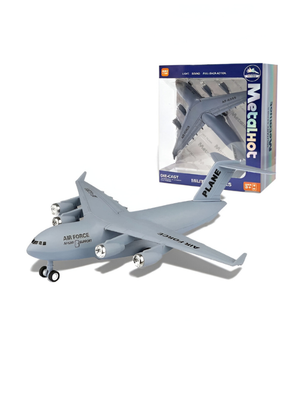 Heavy-Duty Military Cargo Aircraft Model – Die-Cast C-17 Transport Jet Collectible Toy LMI15817.