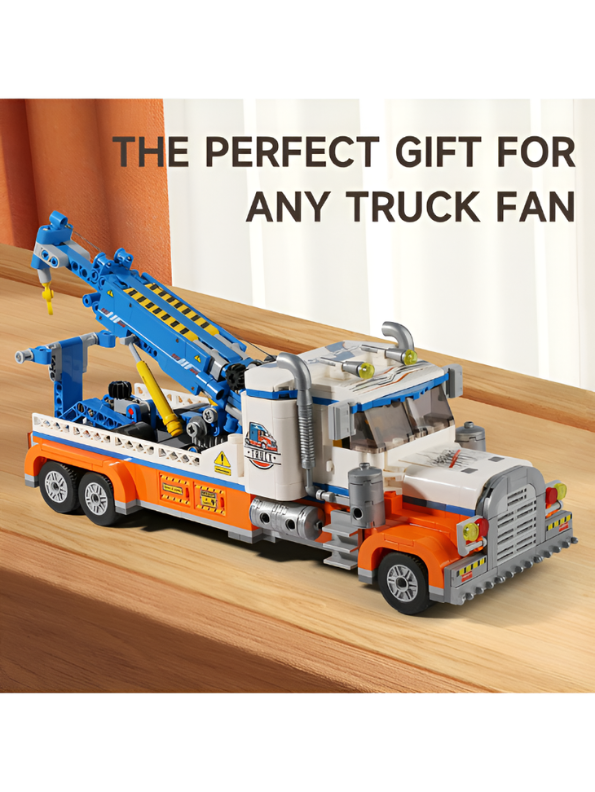 Heavy-Duty Tow Truck Building Kit – Technic Engineering Construction Set MD336