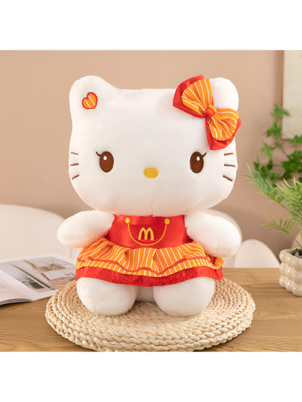 Hello Kitty 8-Inch Plush – McDonald's Uniform Red & Orange Striped Dress  Edition Soft Toy ST15966. – Toyloft