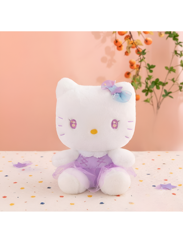 Hello Kitty Cute Plush Doll – Soft Lavender Dress Edition, 10-Inch Kids ST16779