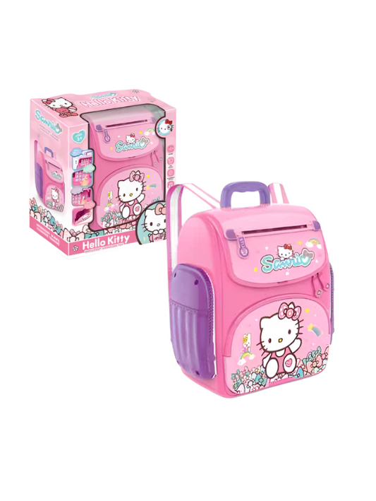Hello Kitty Kids Electronic ATM Piggy Bank – Fingerprint Lock, Password Keypad, Music & Lights, Pink Educational Savings Bank for Girls LMI7761.