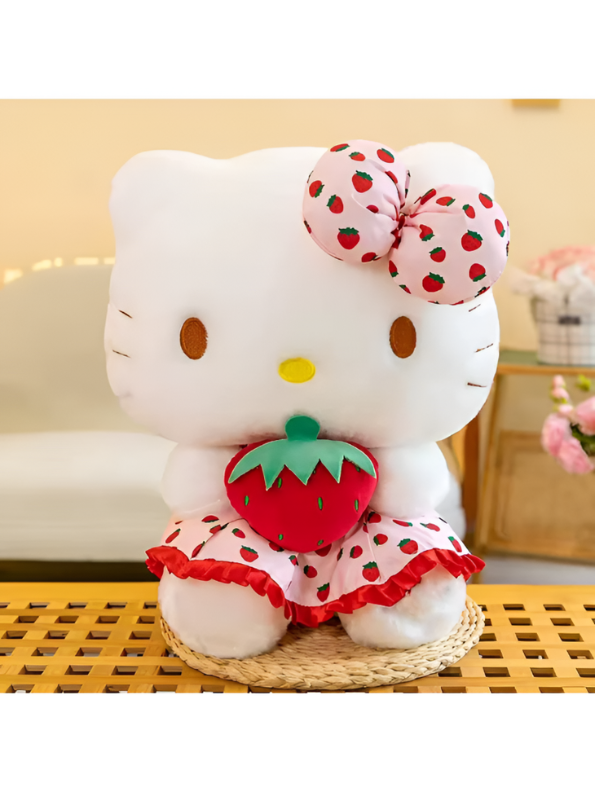 Hello Kitty Strawberry Plush Toy – 10 Inch Pink Soft Toy ST16649.