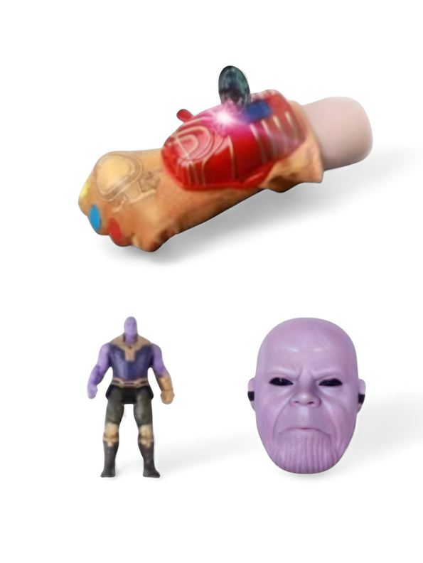 Hero Attack Thanos Action Figure Set with Infinity Gauntlet & Mask TV4034.