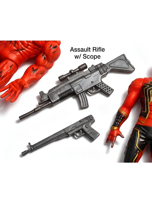 Heroes of Might Superhero Action Figure Set (5-Pack) with Toy Assault Rifles & Shield LMI15650