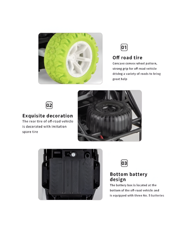 High-Performance RC Rock Crawler Truck Green LMI12194.