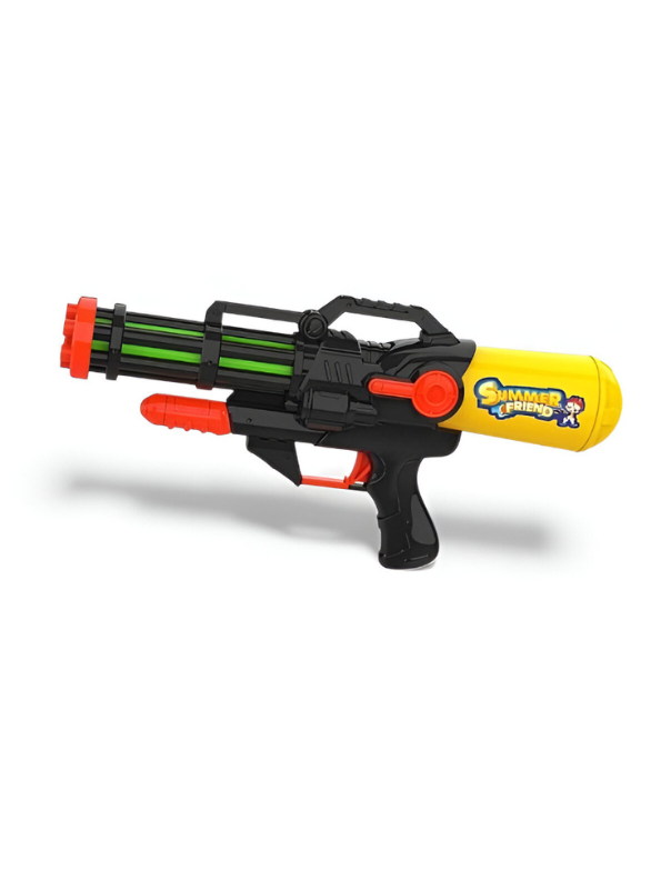 High-Pressure Holi Pichkari Water Gun | 260ml Modern Multi-Shot Powerful Water Blaster Black LMI11395.