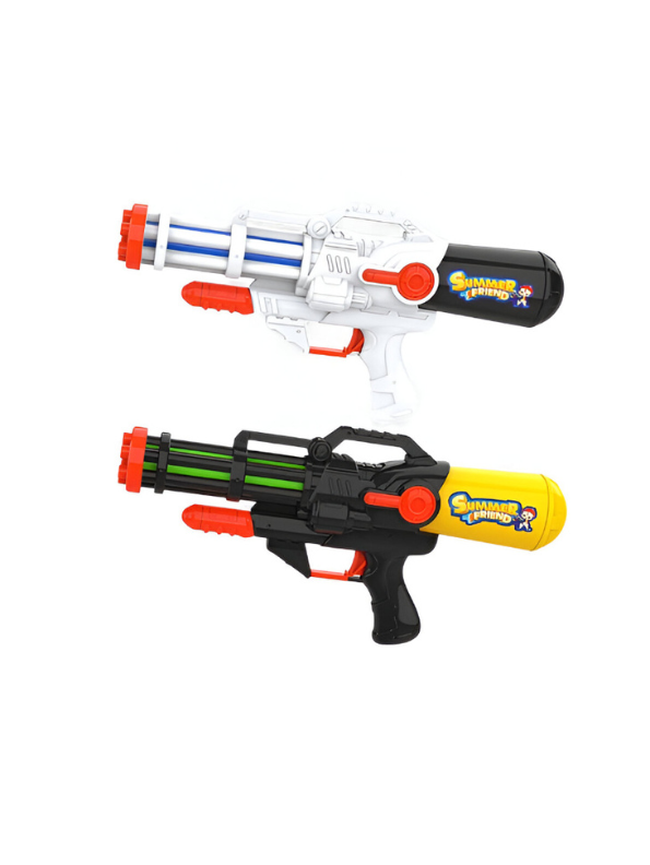 High-Pressure Holi Pichkari Water Gun | 260ml Modern Multi-Shot Powerful Water Blaster Black LMI11395.