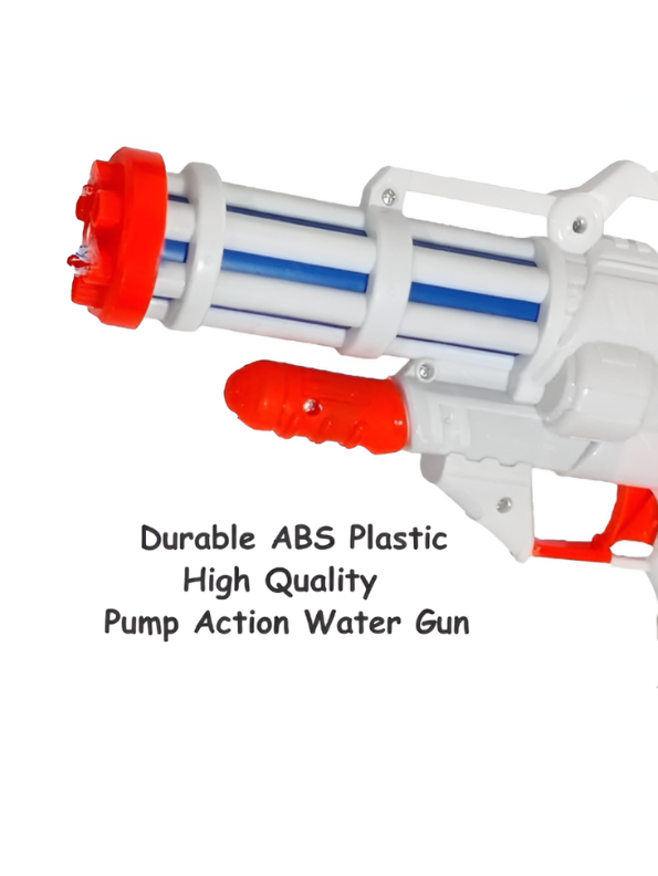 High-Pressure Holi Pichkari Water Gun | 260ml Modern Multi-Shot Powerful Water Blaster Black LMI11395.