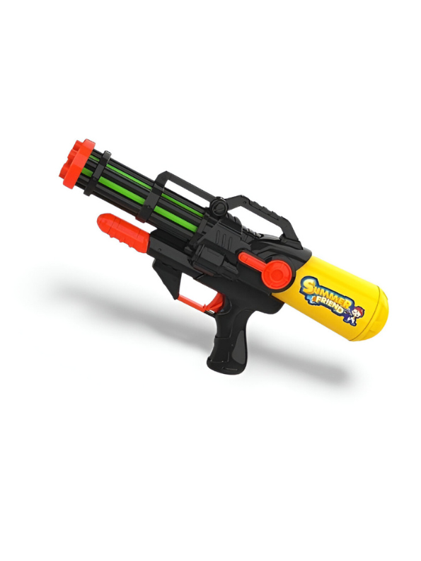 High-Pressure Holi Pichkari Water Gun | 260ml Modern Multi-Shot Powerful Water Blaster Black LMI11395.