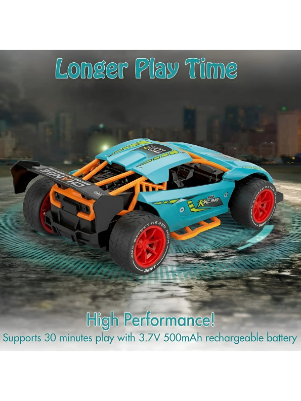 High-Speed 1:18 Remote Control Drift Car – Rechargeable RC Sports Buggy with 30-Min Playtime MD115