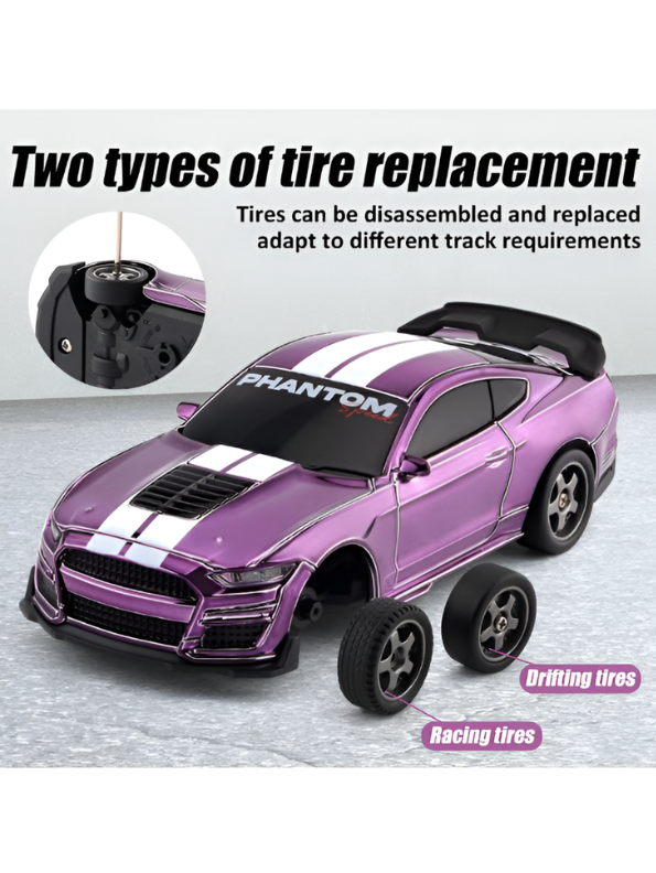 High-Speed 4WD RC Drift Car - Ford Mustang Style Remote Control Car MD622