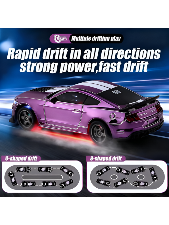 High-Speed 4WD RC Drift Car - Ford Mustang Style Remote Control Car MD622