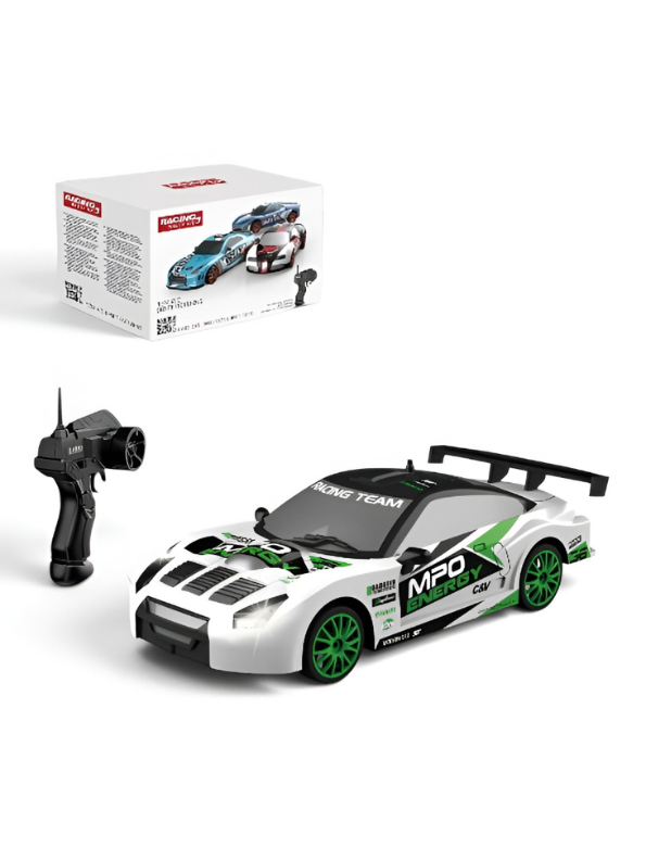 High-Speed 4WD RC Drifting Car, 1:24 Scale Remote Control Race Car with Powerful Motor, Crash Resistant Design & Interchangeable Tires TV6390