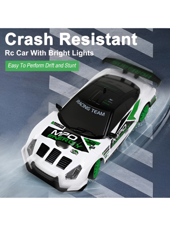 High-Speed 4WD RC Drifting Car, 1:24 Scale Remote Control Race Car with Powerful Motor, Crash Resistant Design & Interchangeable Tires TV6390