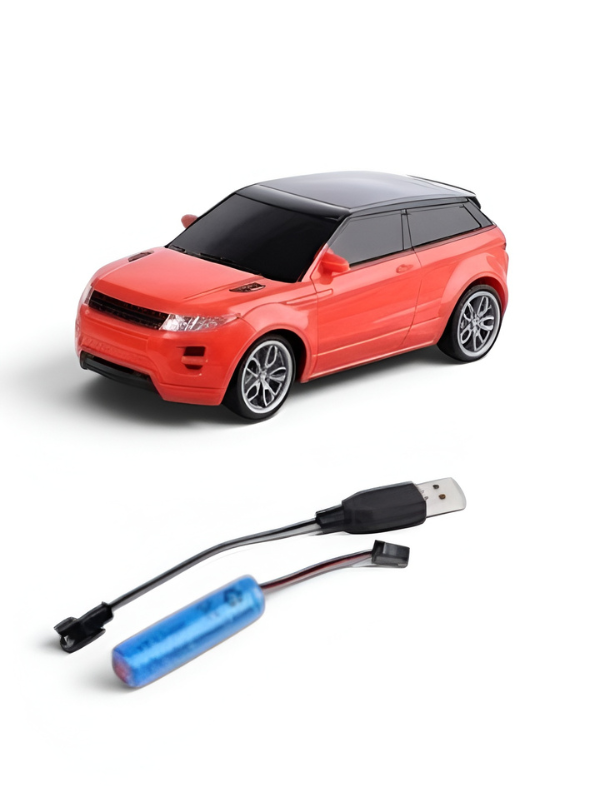 High-Speed Red & Black Remote Control Racing SUV Toy Car – Rechargeable Electric Sports Car with Controller & USB Charger Cable LMI16310