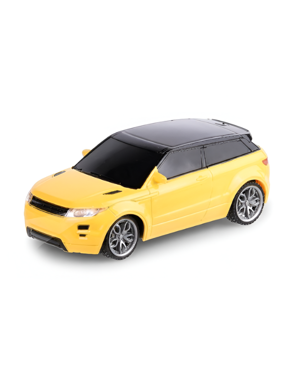 High-Speed Yellow & Black Remote Control Racing SUV Toy Car – Rechargeable Electric Sports Car with Controller & USB Charger Cable LMI16310