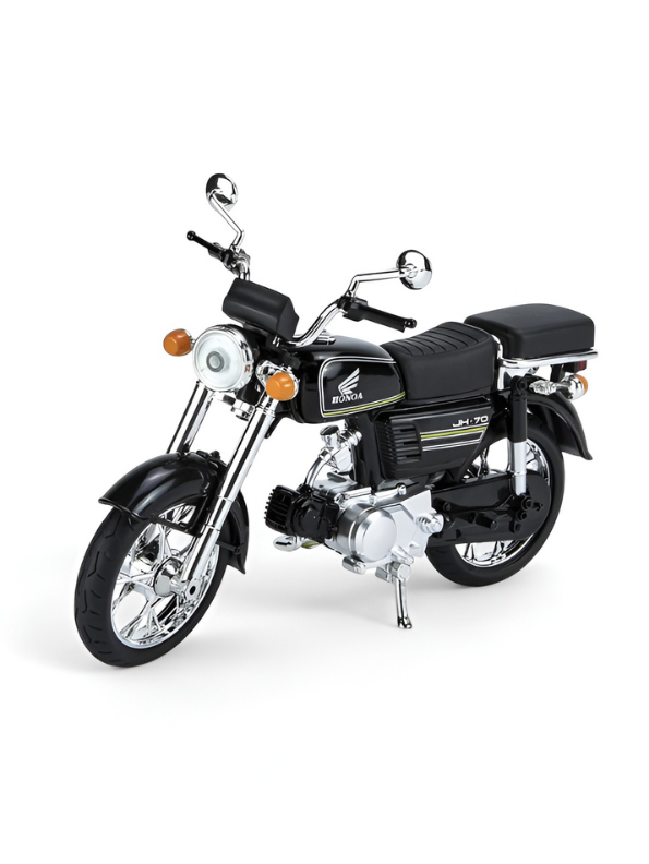 Honda JH-70 Die-Cast Motorcycle Model – Vintage Black Alloy Toy Bike TV3266.