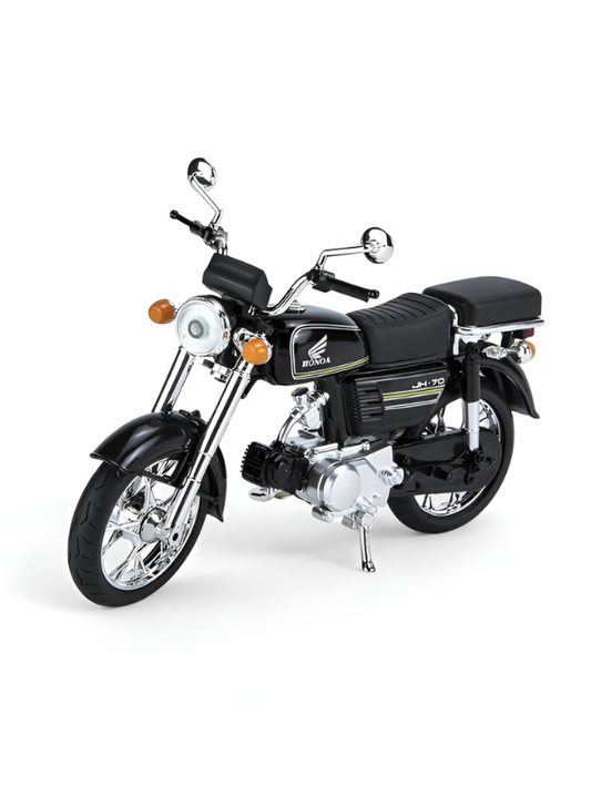 Honda JH-70 Die-Cast Motorcycle Model – Vintage Black Alloy Toy Bike TV3266.