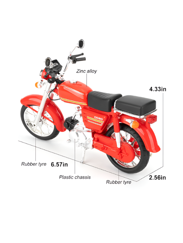 Honda JH-70 Die-Cast Motorcycle Model – Vintage Alloy Toy Bike TV3266.