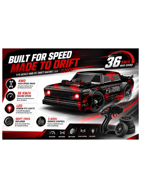 Hospeed HS16351 Ejector Rocket RC Drift Car MD523.