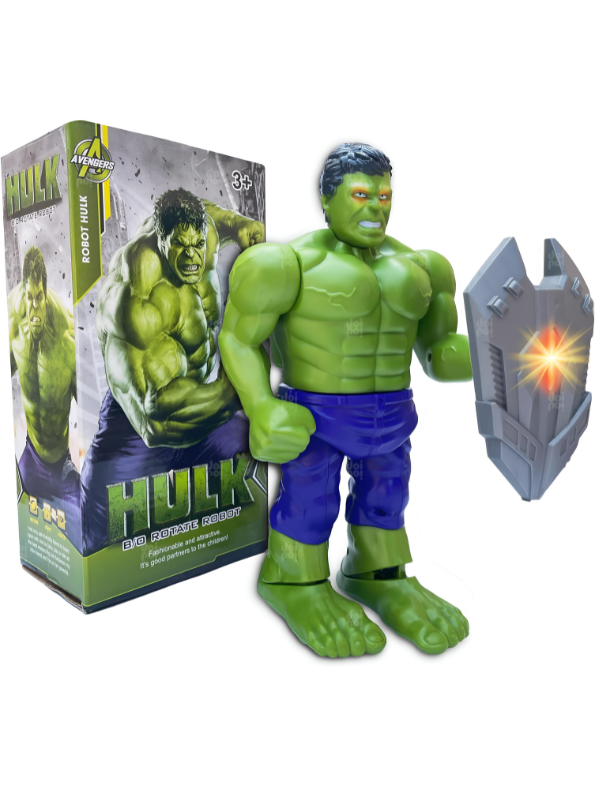 Hulk Rotating Robot Toy for Kids Action-Packed Interactive