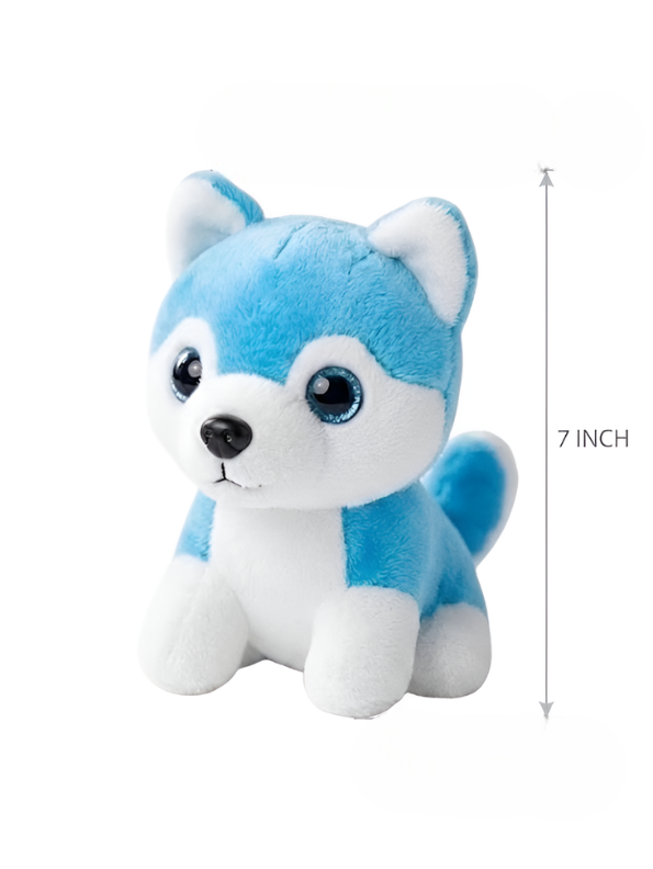 Husky Plush Puppy – 7-Inch Blue  Soft Stuffed Toy ST16789