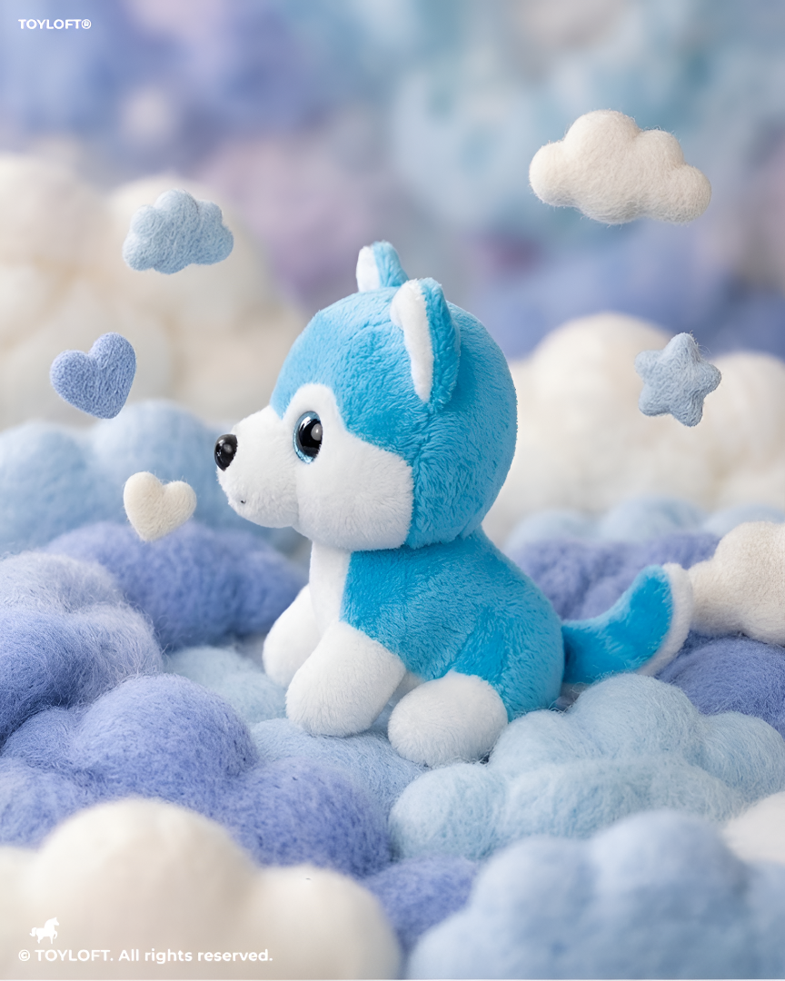 Husky Plush Puppy – 7-Inch Blue  Soft Stuffed Toy ST16789