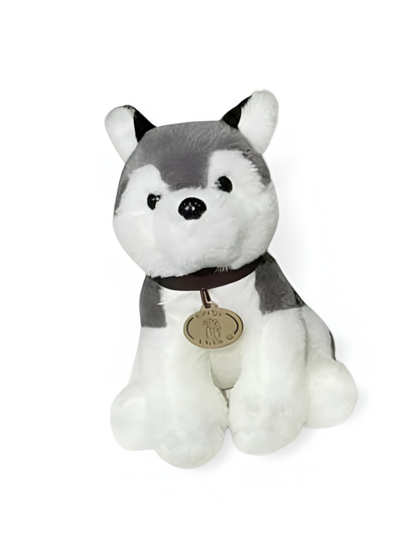 Husky Plush Toy - 25cm  Soft Grey & White Stuffed Animal Puppy ST16297.