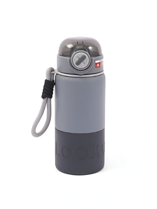 HydraNova – 500ml Push Button Water Bottle | Stainless Steel, Leak-Proof & Thermally Insulated NOV5233.