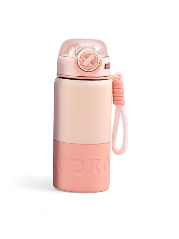 HydraNova – 500ml Push Button Water Bottle | Stainless Steel, Leak-Proof & Thermally Insulated NOV5233.