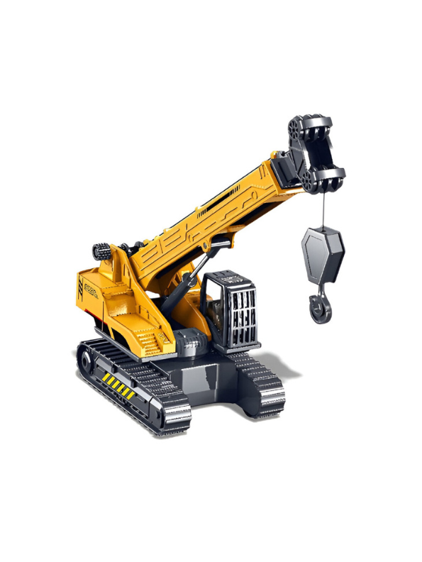 Hydraulic Crawler Crane Toy for Kids | 21.45-Inch Extendable Boom, Construction Vehicle NX15465.