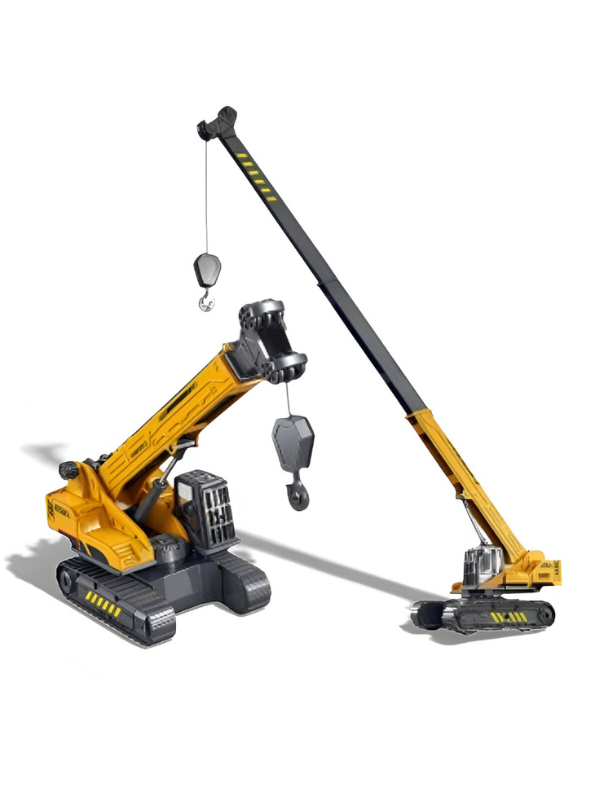 Hydraulic Crawler Crane Toy for Kids | 21.45-Inch Extendable Boom, Construction Vehicle NX15465.
