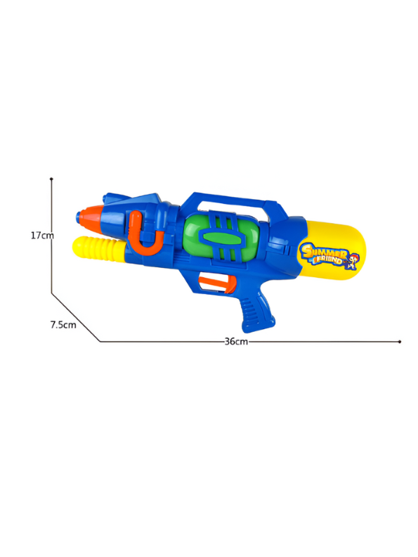 HydroJet – Pump Action Water Gun for Kids 320ml | Long Range Pichkari for Holi Yellow LMI11785.