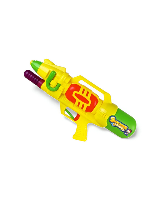 HydroJet – Pump Action Water Gun for Kids 320ml | Long Range Pichkari for Holi Yellow LMI11785.
